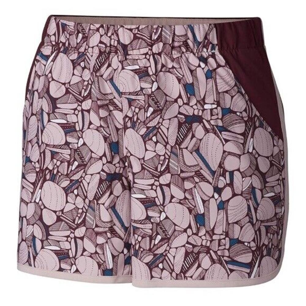 New Columbia women's sandy trail Run‎ short Stretch Deep madeira 4” Inseam Small